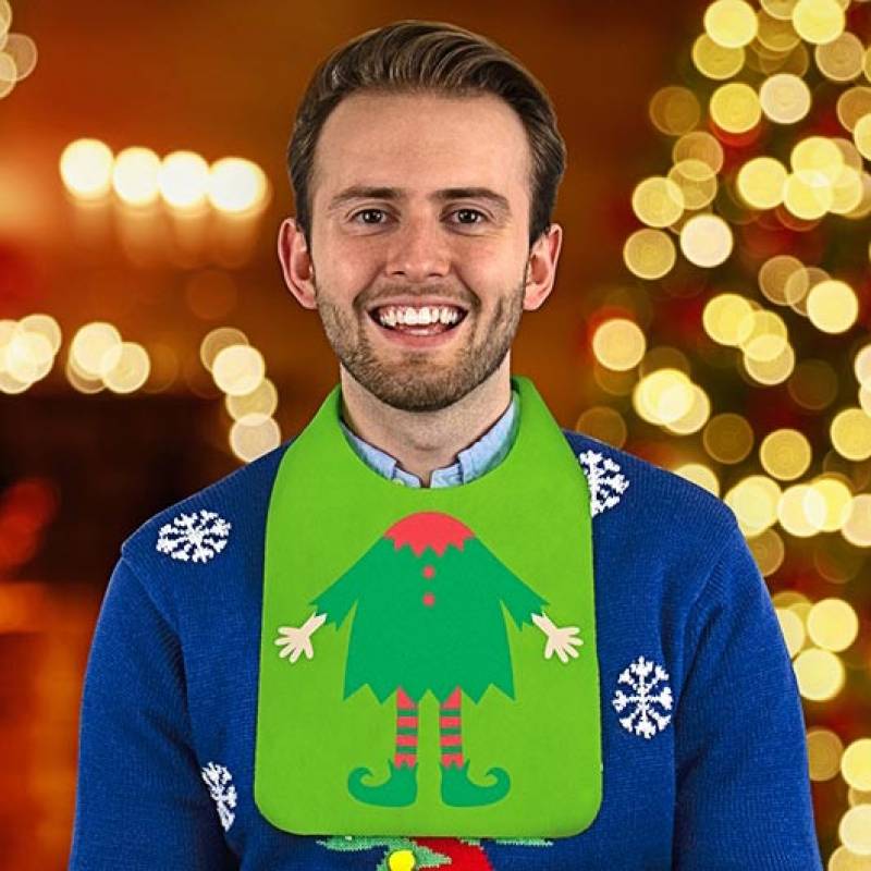 Festive Christmas Dinner Bibs