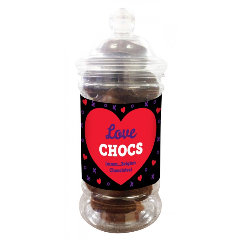 Love Chocs Belgian Chocolate Jar