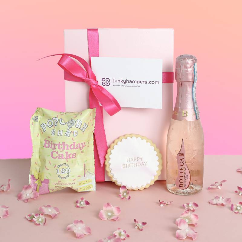 Pink Prosecco Birthday Treats Box