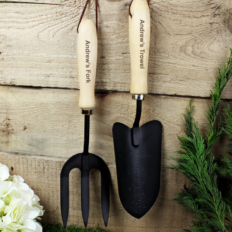 Personalised Fork & Trowel Set